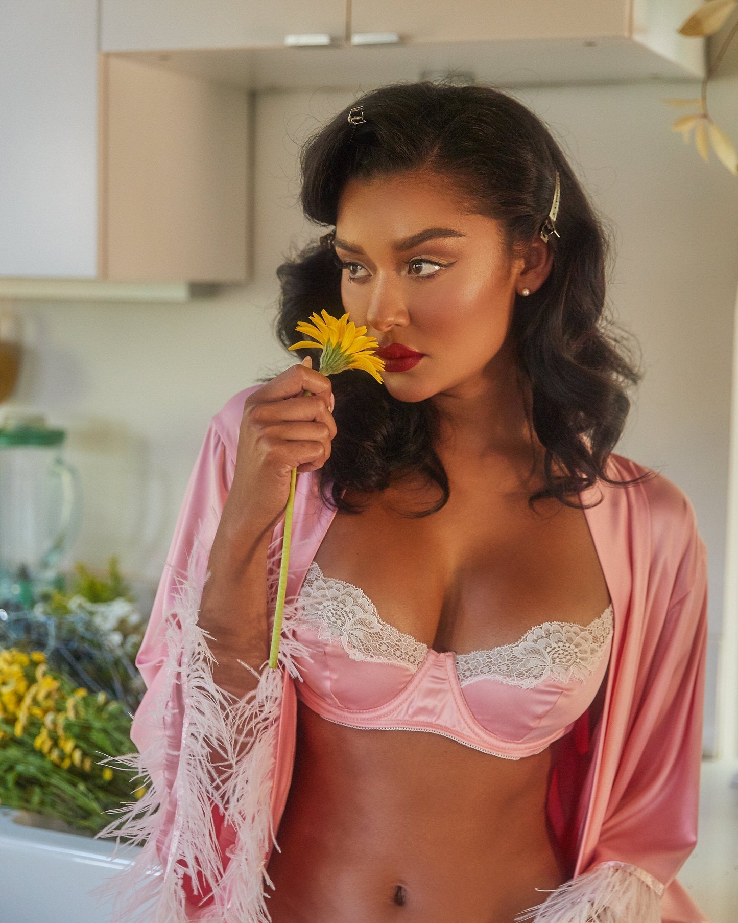 Carolina Dream Satin Bra Set