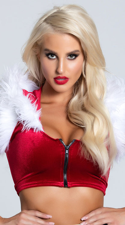 Top de veludo com capuz para bebê de pele