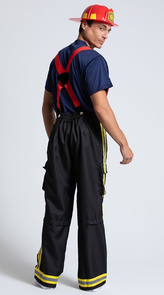 Fantasia masculina de bombeiro