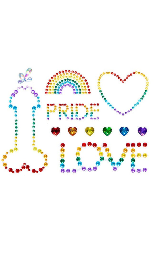 Adesivos de joias corporais do orgulho