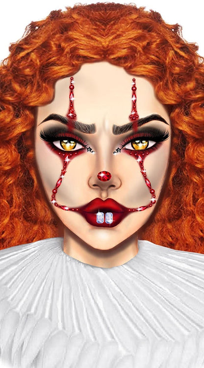 Clown Adhesive Face Jewels