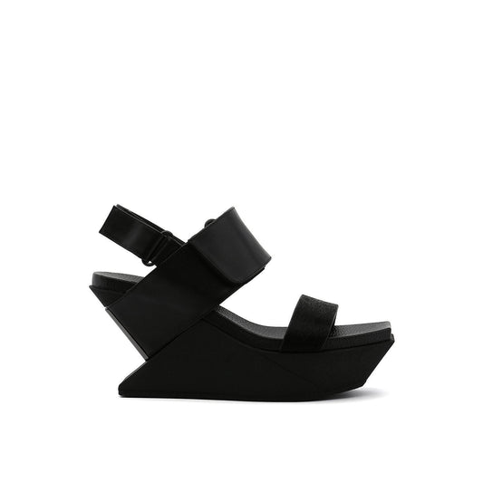 Delta Wedge Sandal Womens Shoes - Black